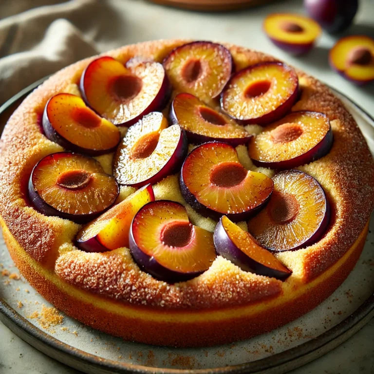 Classic Plum Cake with Cinnamon Sugar – A Seasonal Delight